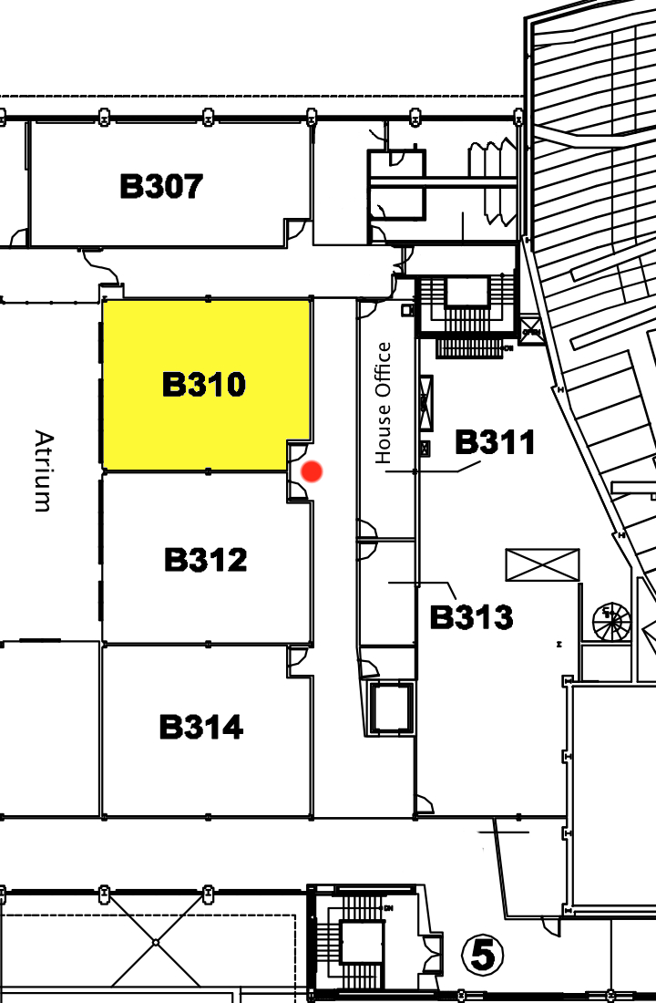 Map showing Room B310